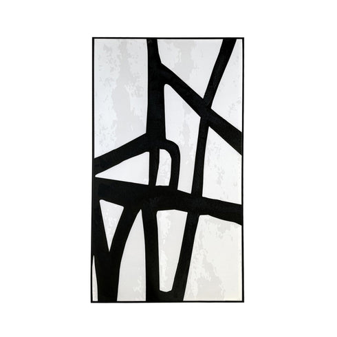 Monochrome Linen Art Rectangle
